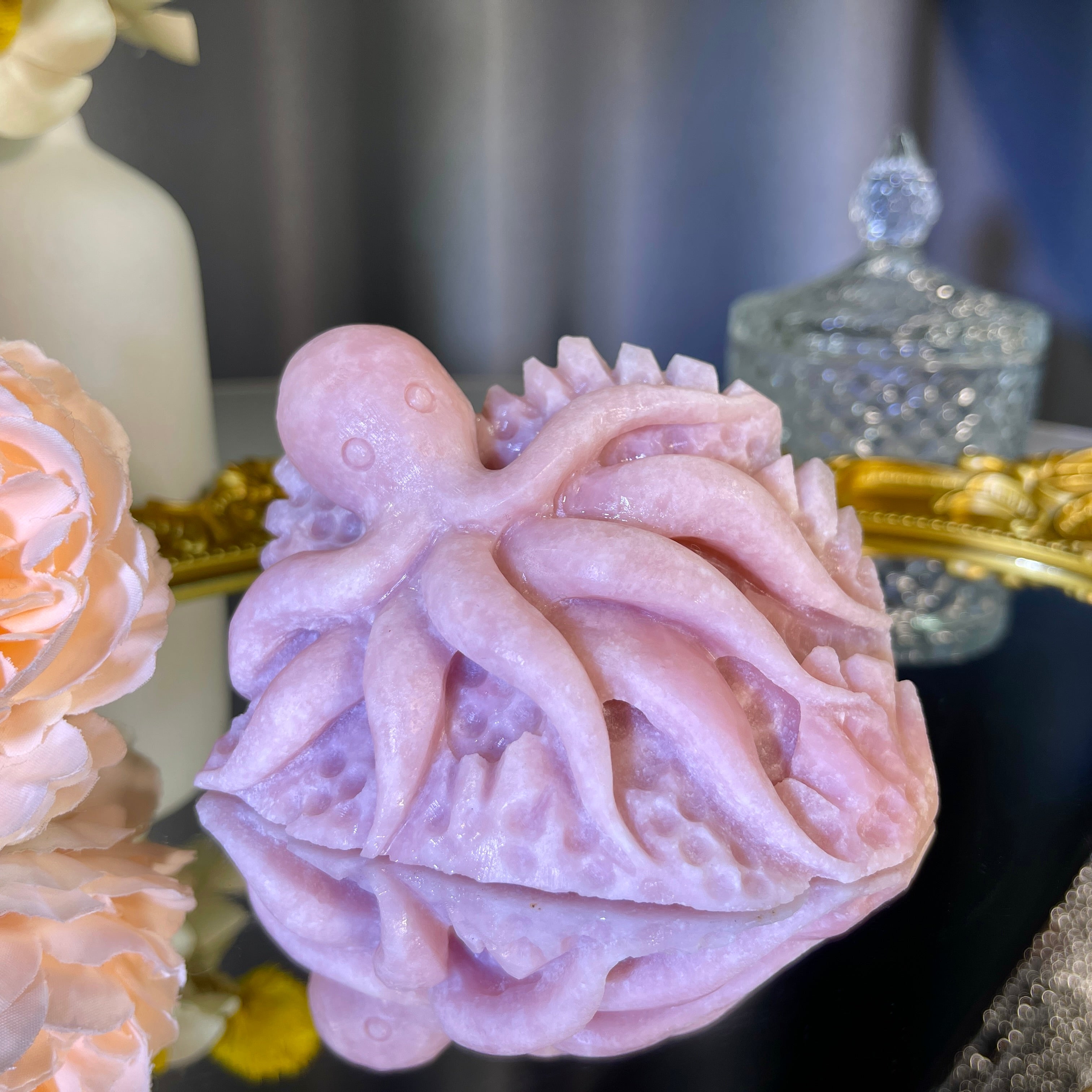 Pink Opal Octopus 1PC