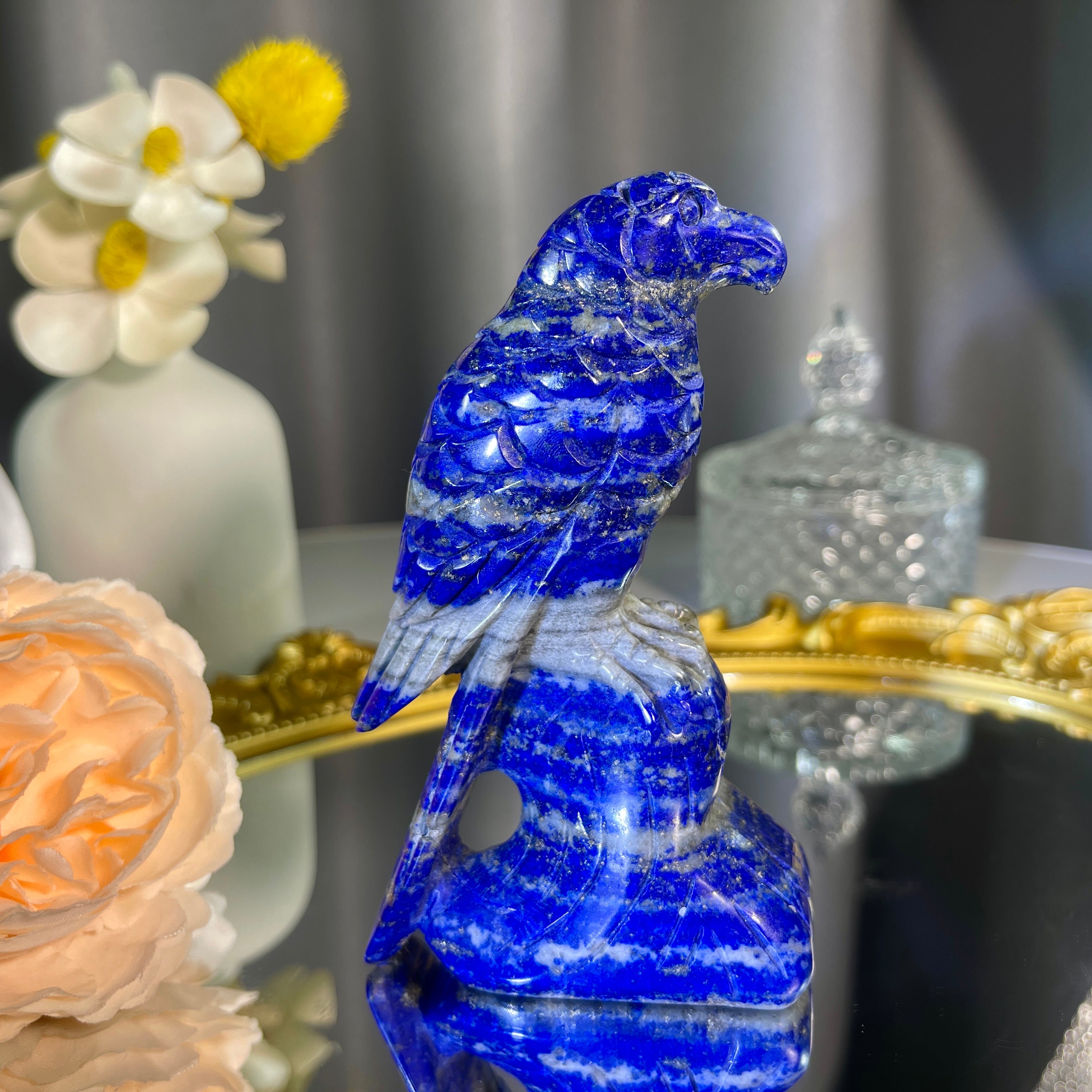 3.9"+ Lapis Lazuli Bird 1PC