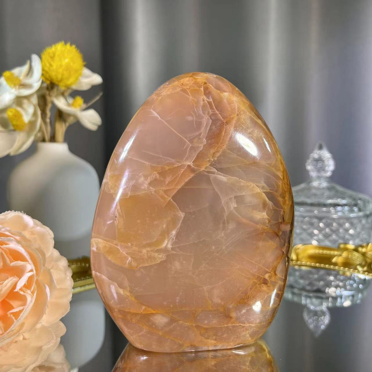 588g Orange Moonstone Freeform 1PC