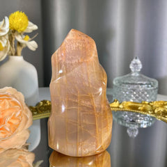 491g Orange Moonstone Flame 1PC