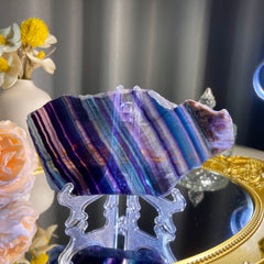 Rainbow Fluorite Slice 1PC