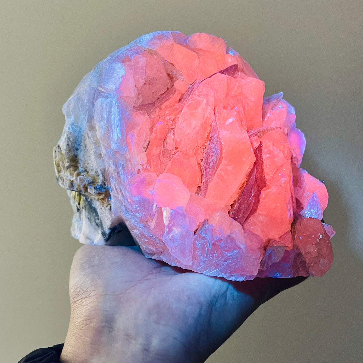 4.2"+ Pink Calcite Skull 1PC