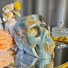 4.7"+ Amazonite Skull 1PC