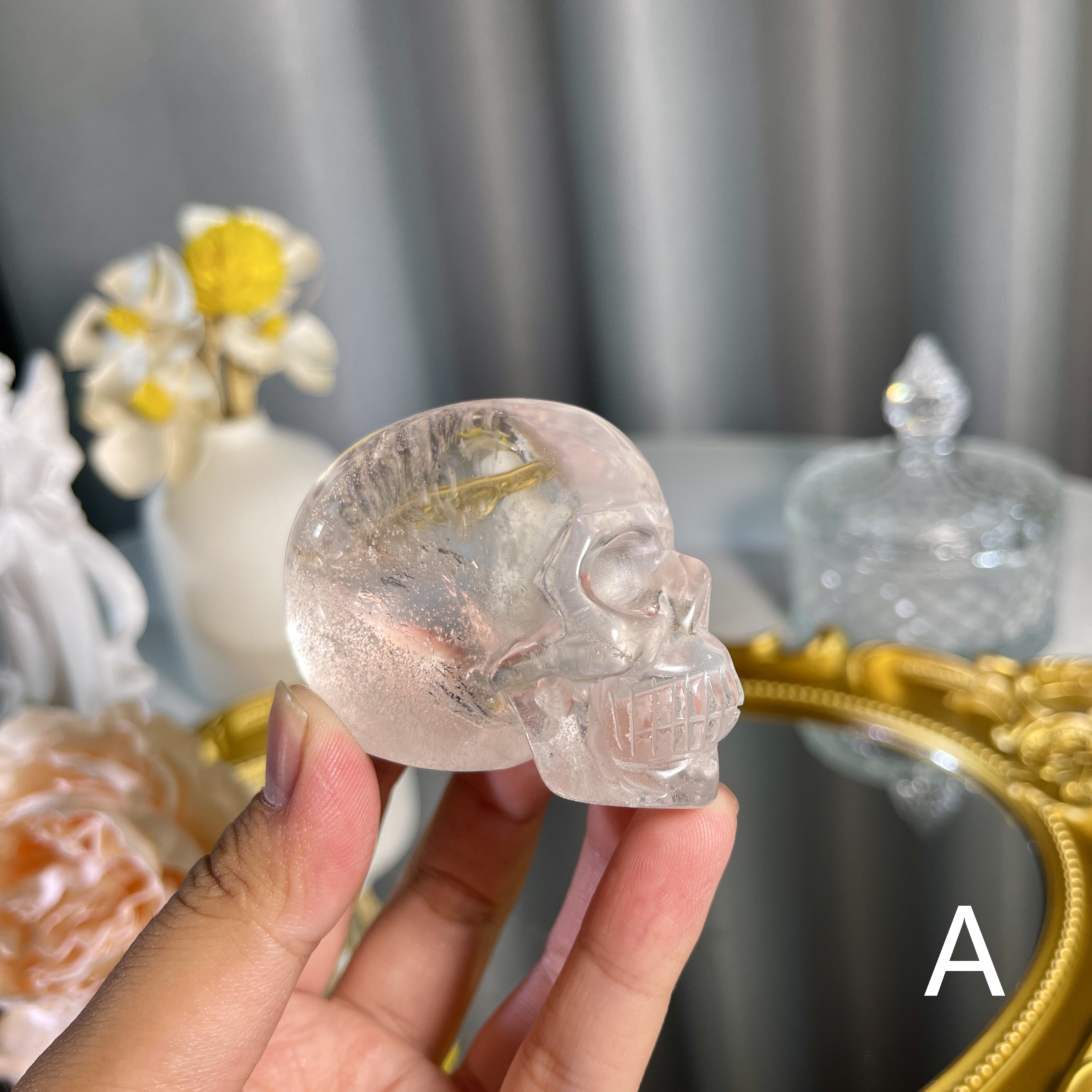 Clear Quartz Skull 1PC