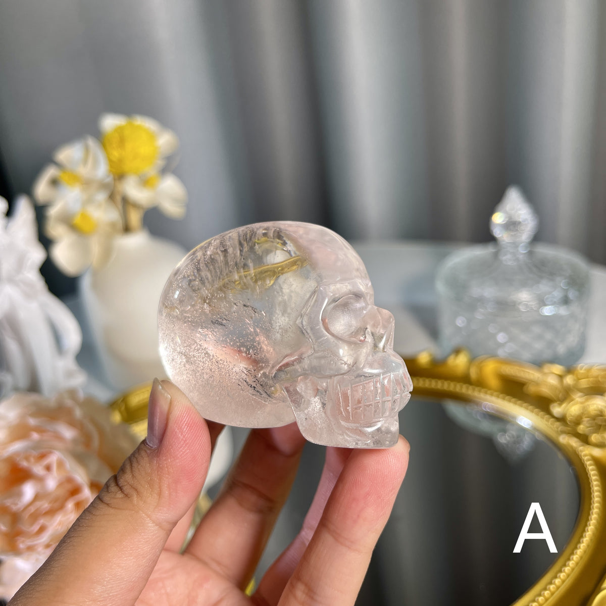 Clear Quartz Skull 1PC