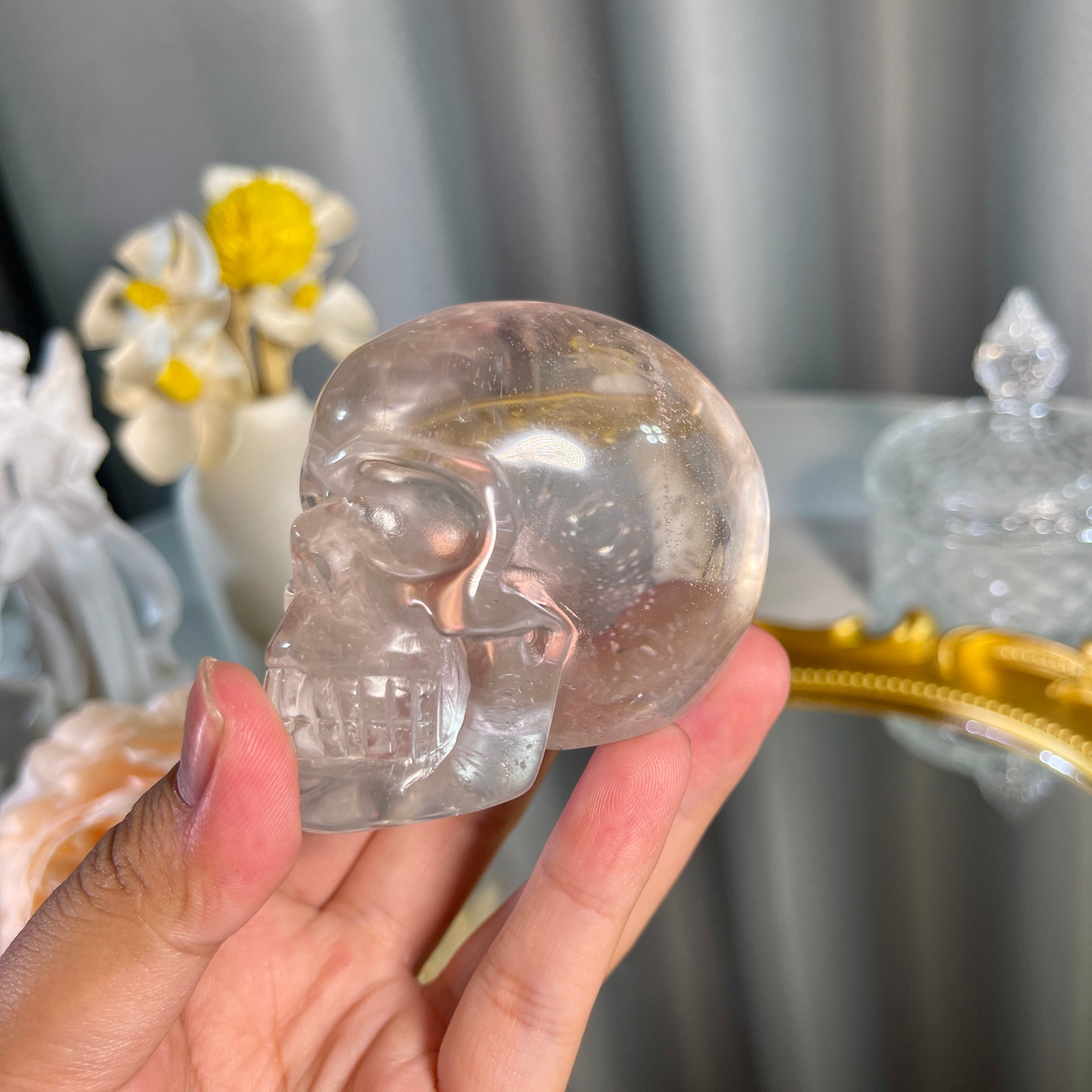 Clear Quartz Skull 1PC