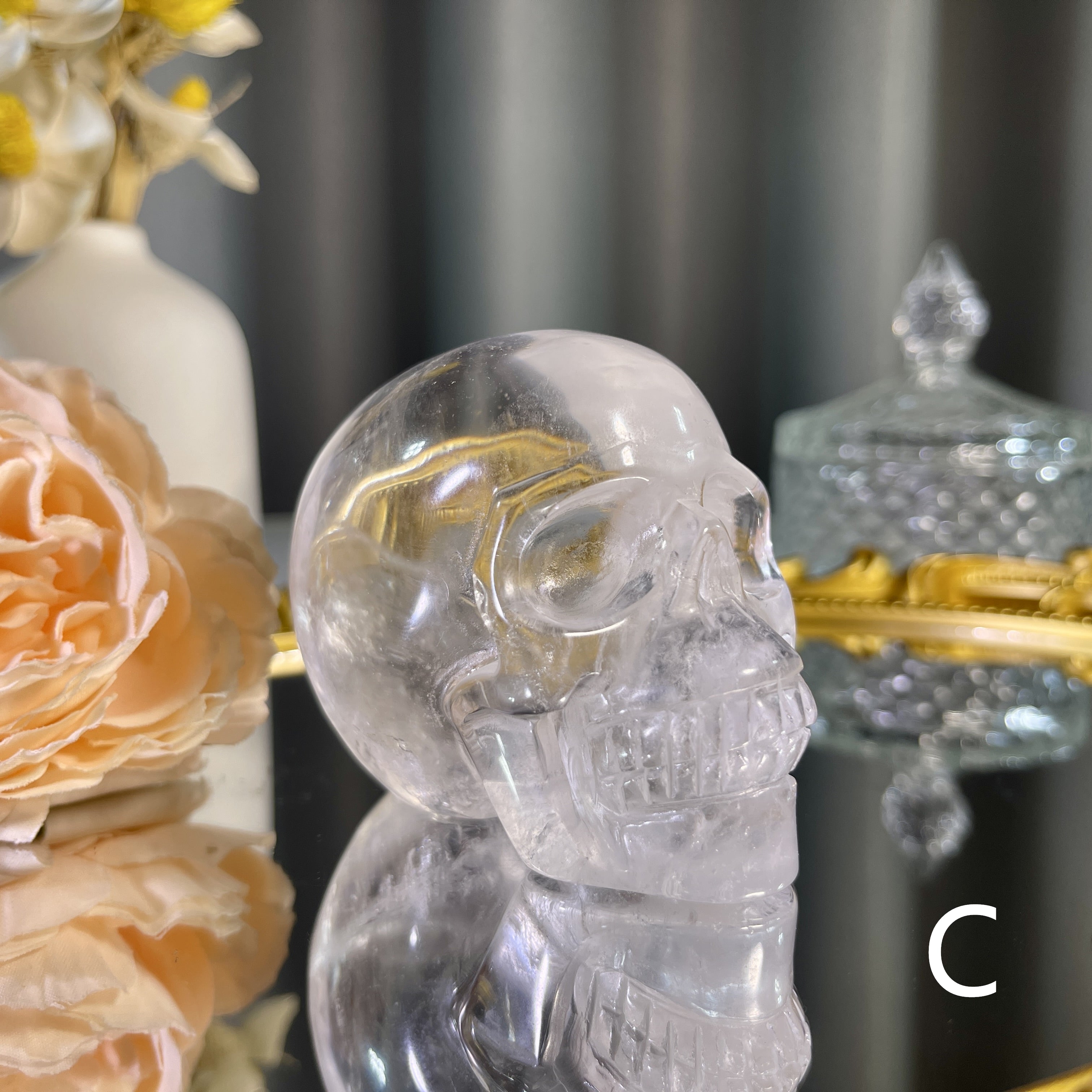 Clear Quartz Skull 1PC