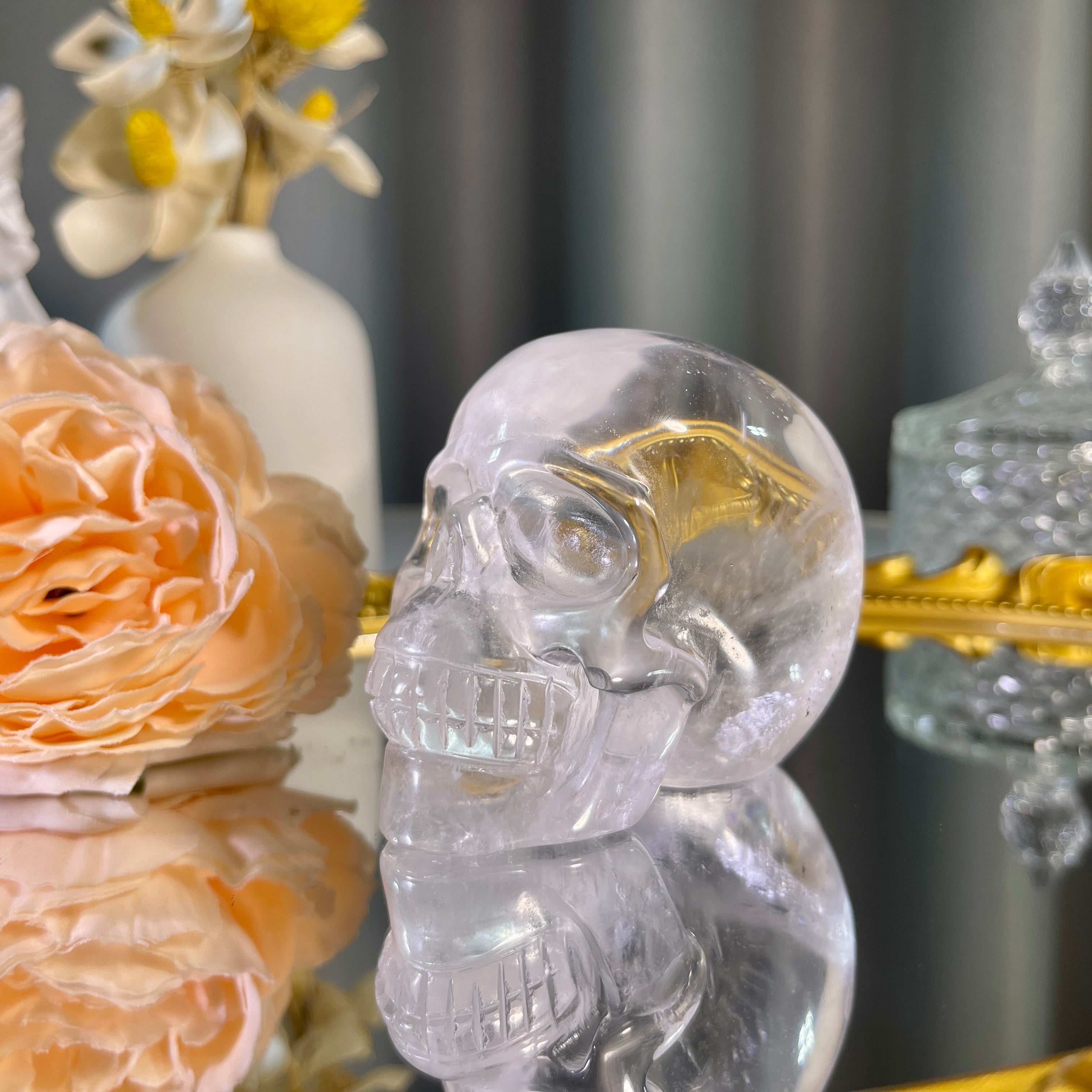 Clear Quartz Skull 1PC