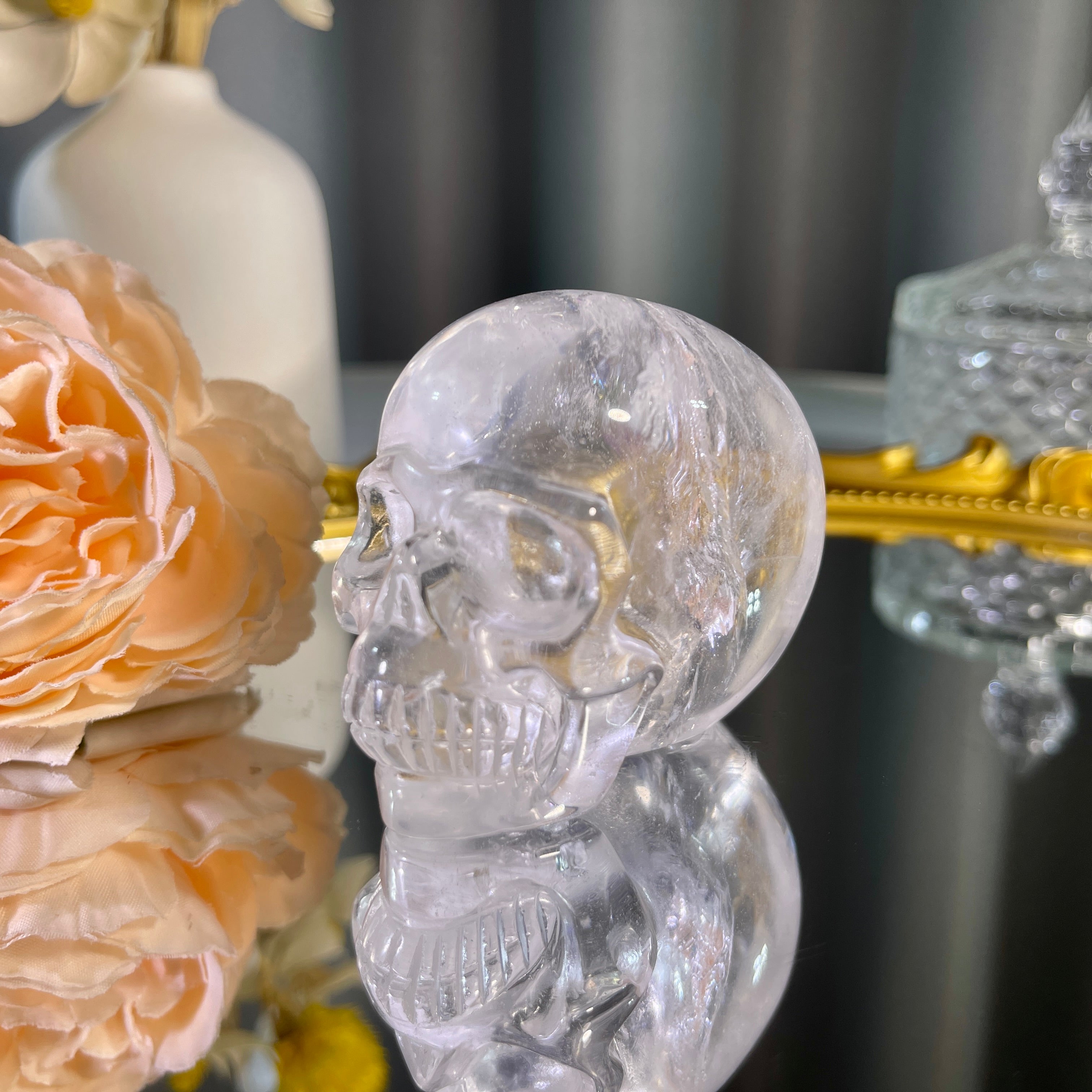 Clear Quartz Skull 1PC