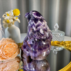 5.5"+ Dream Amethyst Eagle Skull 1PC