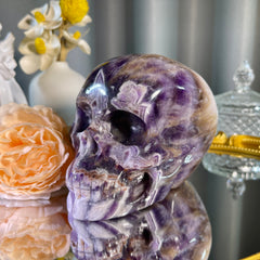 3.8"+ Dream Amethyst Skull 1PC