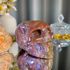 2.6"+ Ocean Jasper Skull 1PC