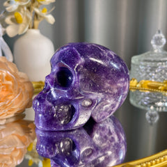 2.7"+ lepidolite Skull 1PC