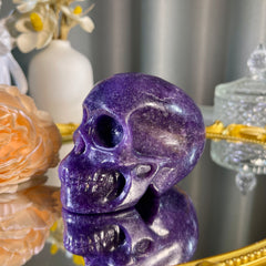 2.6"+ Lepidolite Skull 1PC