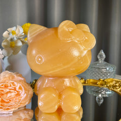 5.7"+ Yellow Calcite Hellokitty 1PC