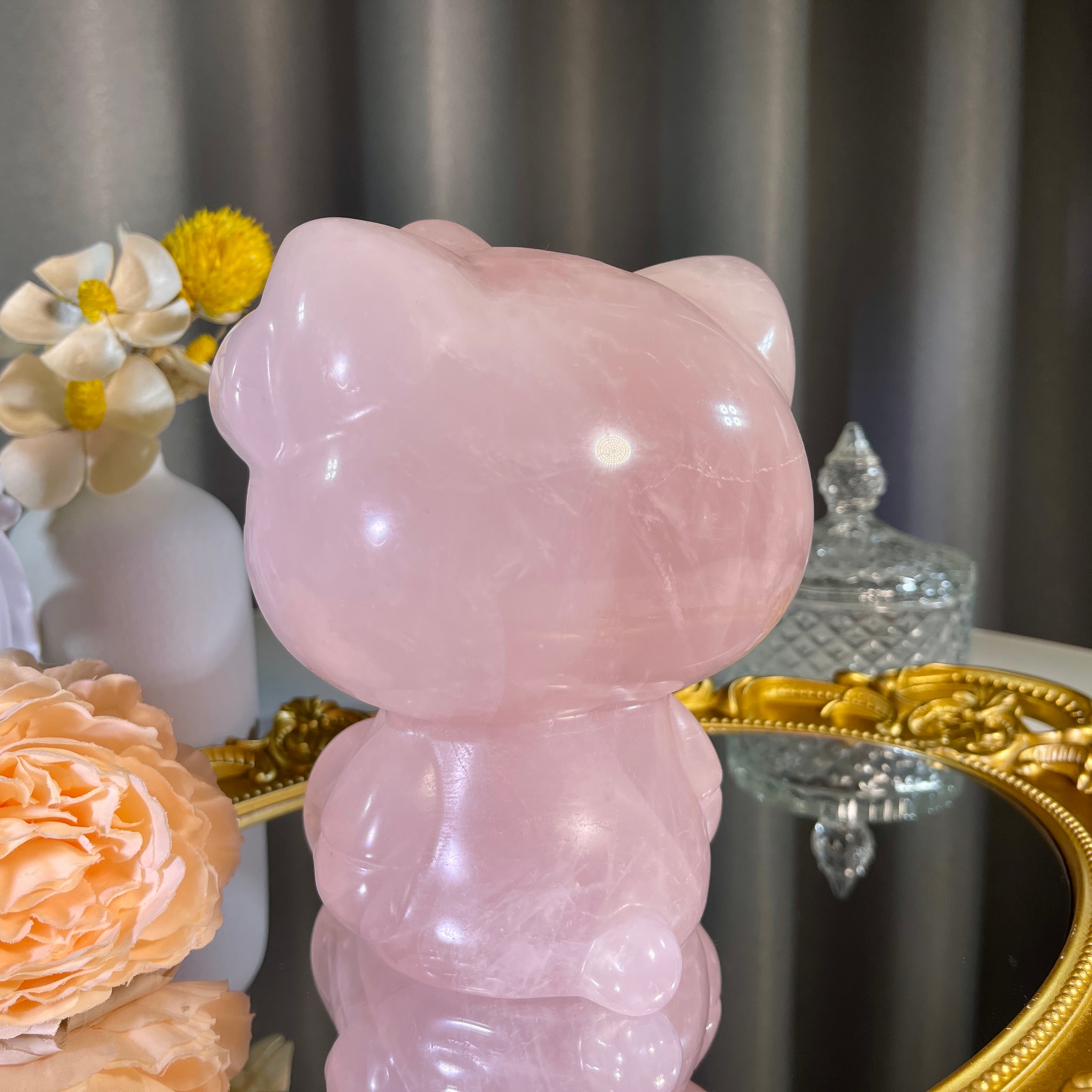 5.5"+ Rose Quartz Hellokitty 1PC