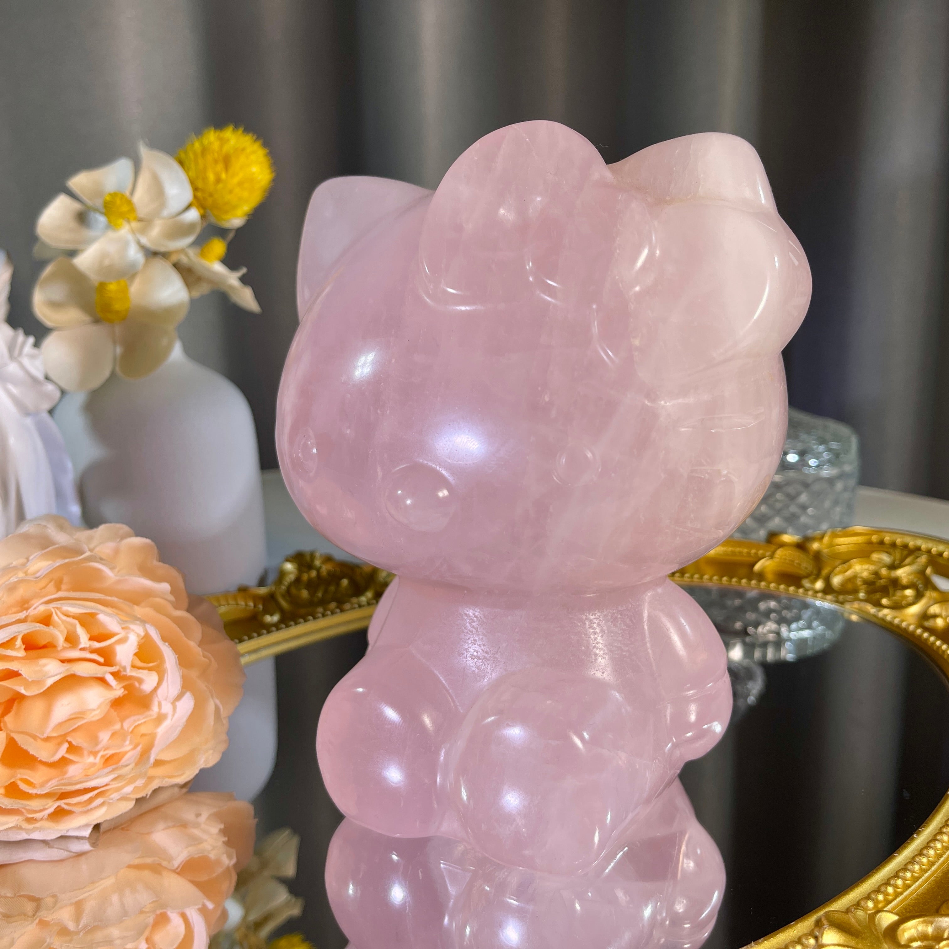 5.5"+ Rose Quartz Hellokitty 1PC