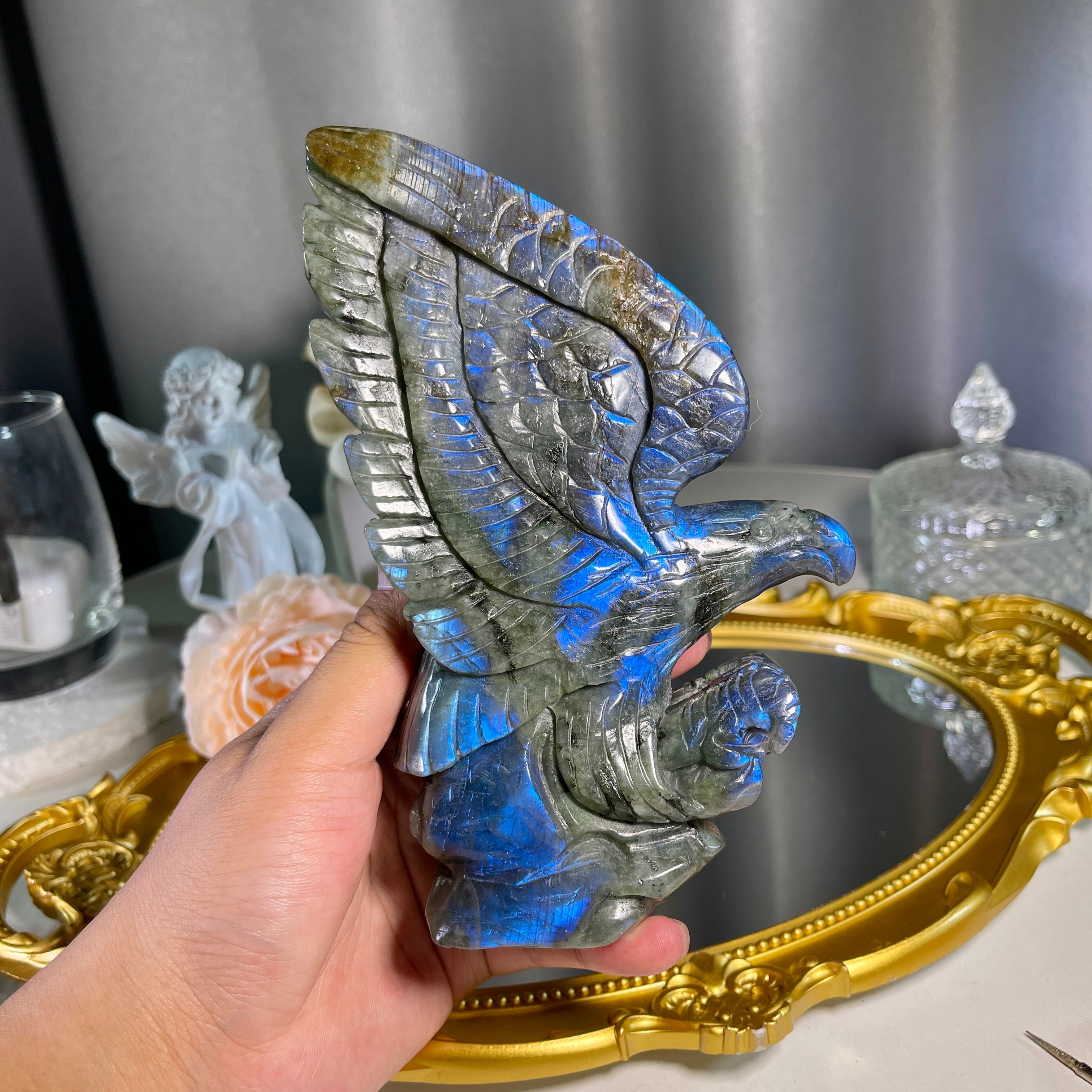 6.1"+ Labradorite Eagle 1PC