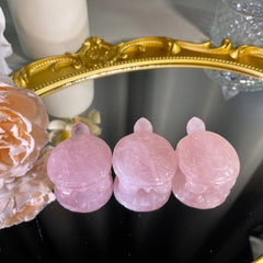 1.9"+ Rose Quartz Turtle 1PC