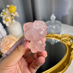 1.7"+ Rose Quartz Hellokitty 1PC