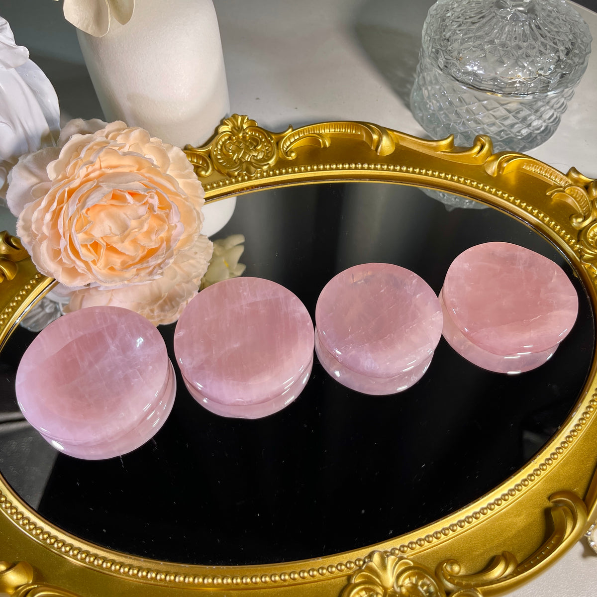 2.2"+ Rose Quartz Bowl 1PC