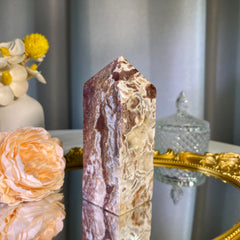 4.8"+ Mexican Lace Agate Tower 1PC