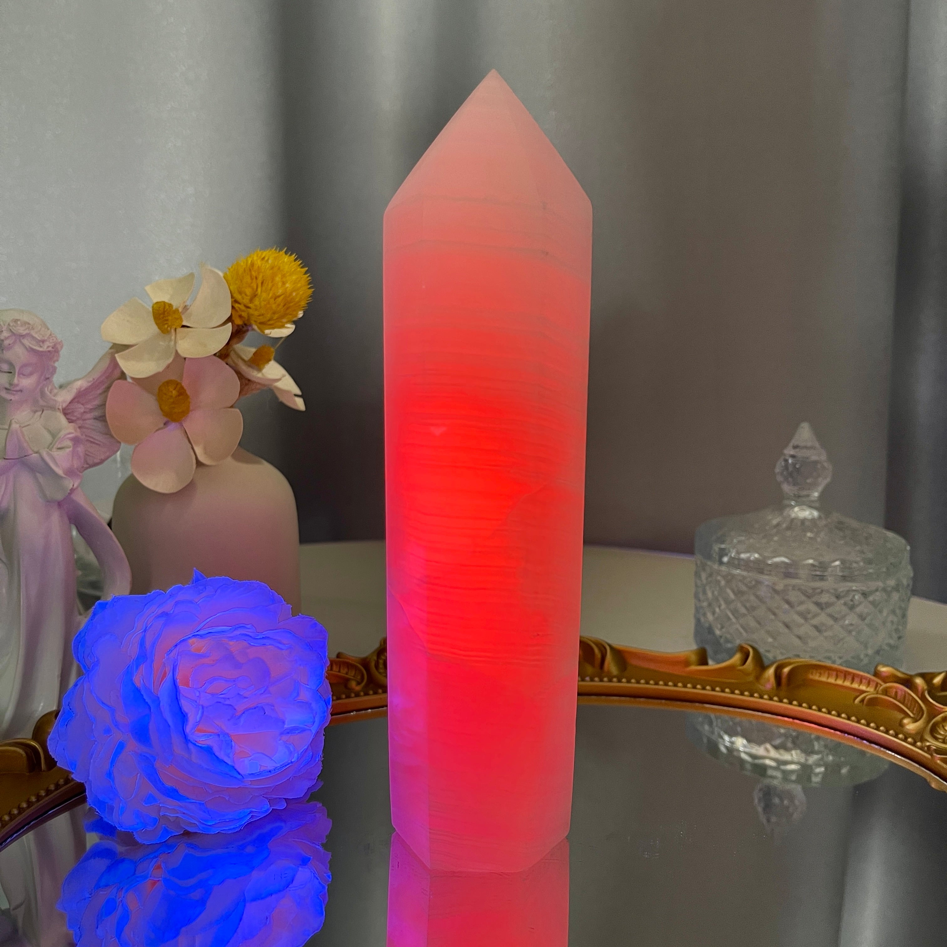 Pink Calcite Tower 1PC