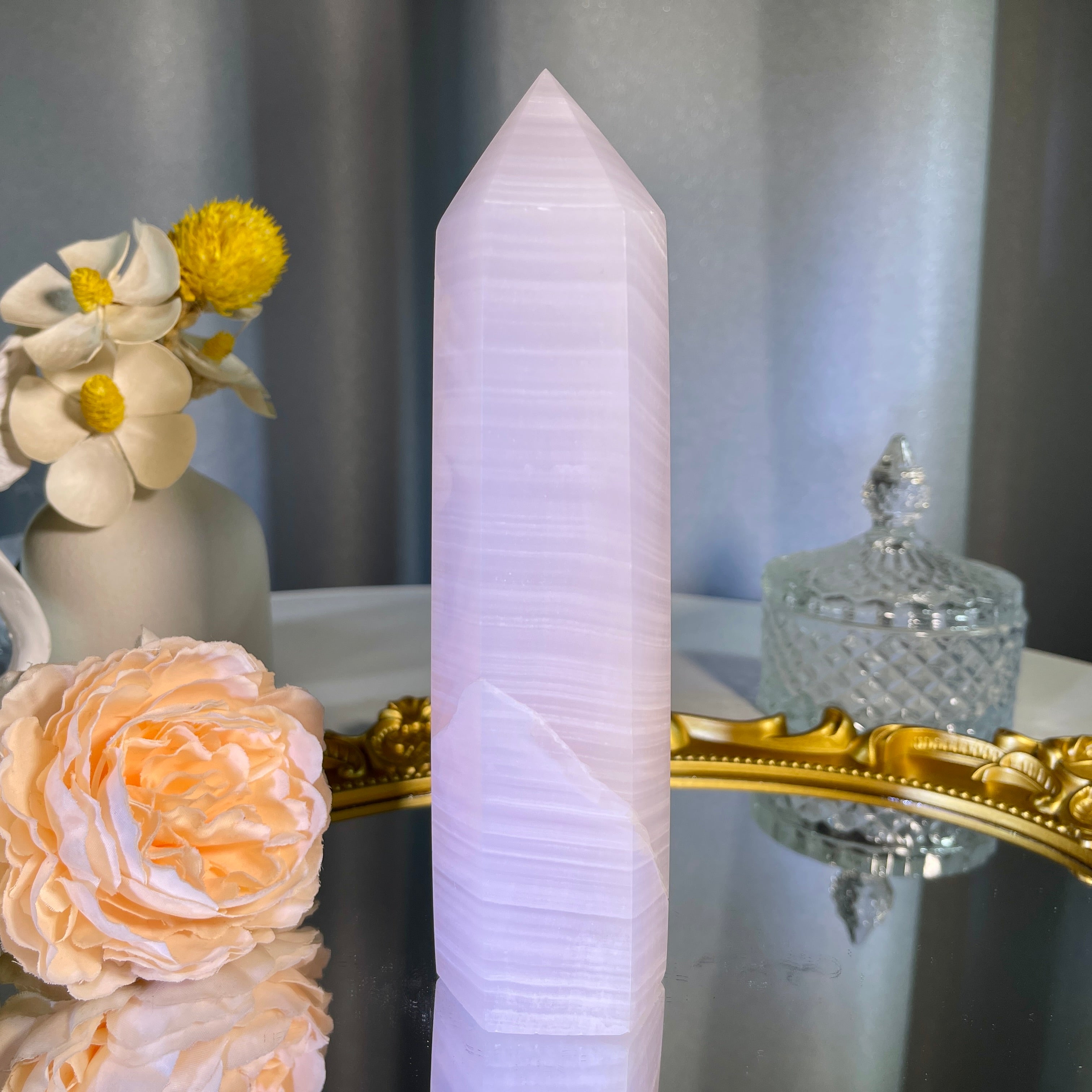 Pink Calcite Tower 1PC