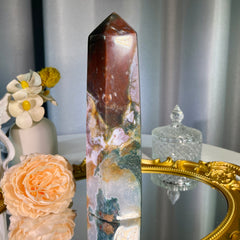 8"+ Ocean Jasper Tower 1PC