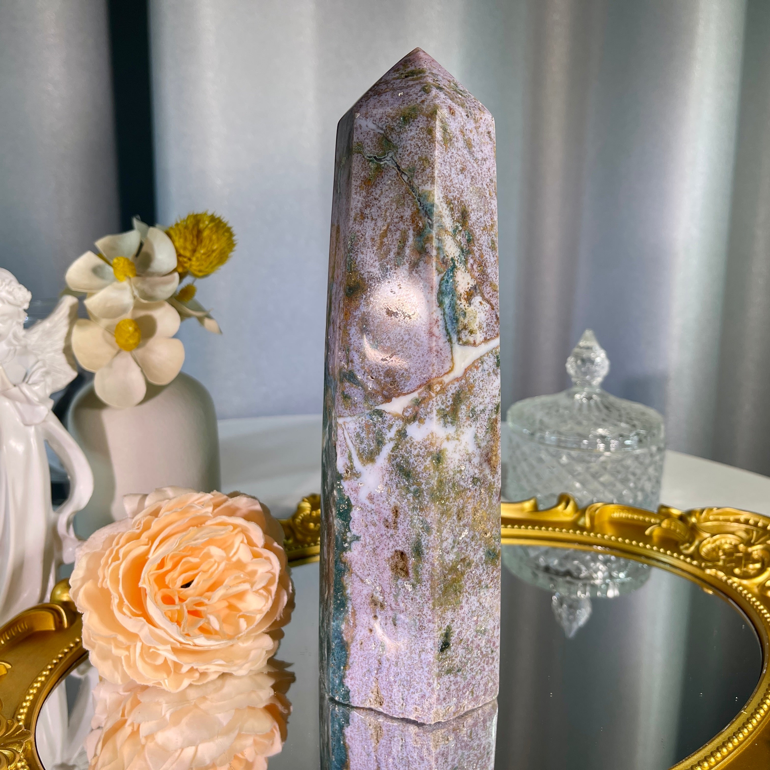 8"+ Ocean Jasper Tower 1PC