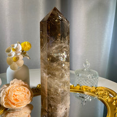 8.9"+ Smoky Quartz Tower 1PC