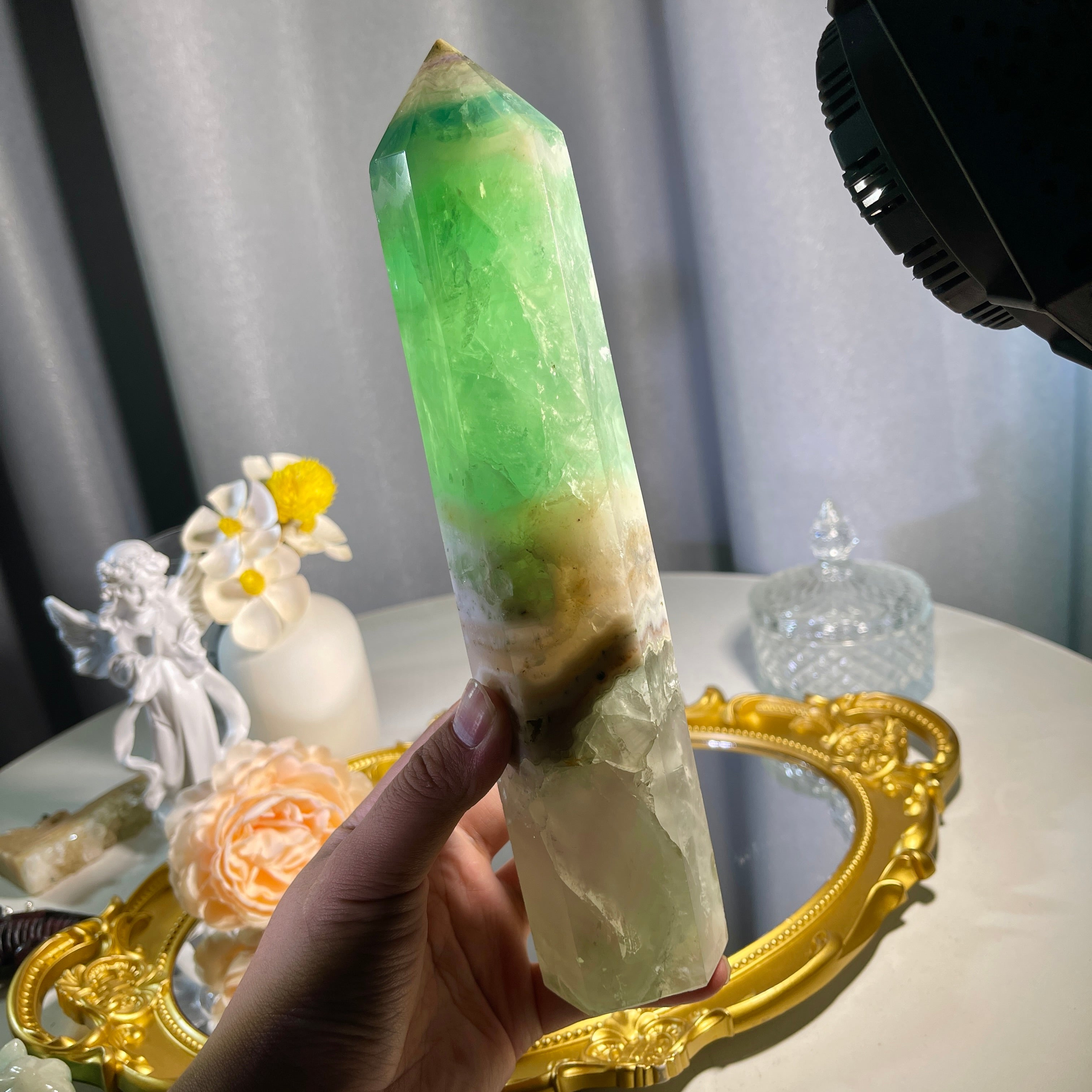 Green Fluorite Tower 1PC