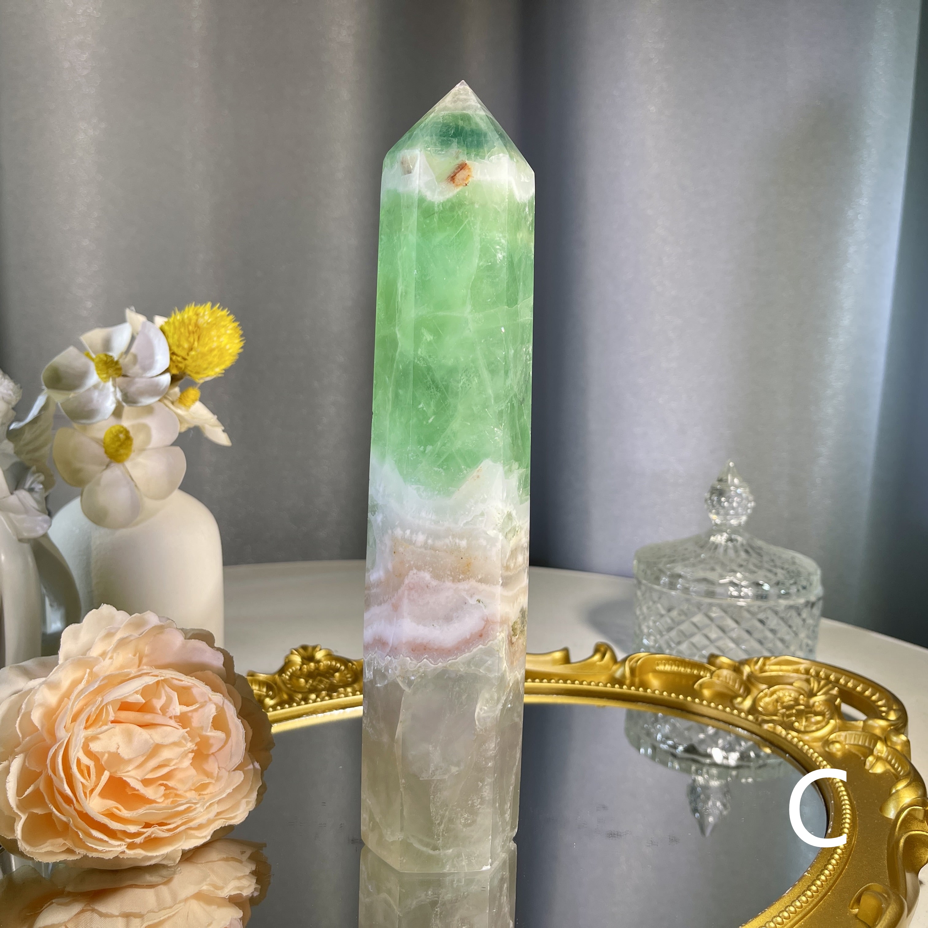 Green Fluorite Tower 1PC