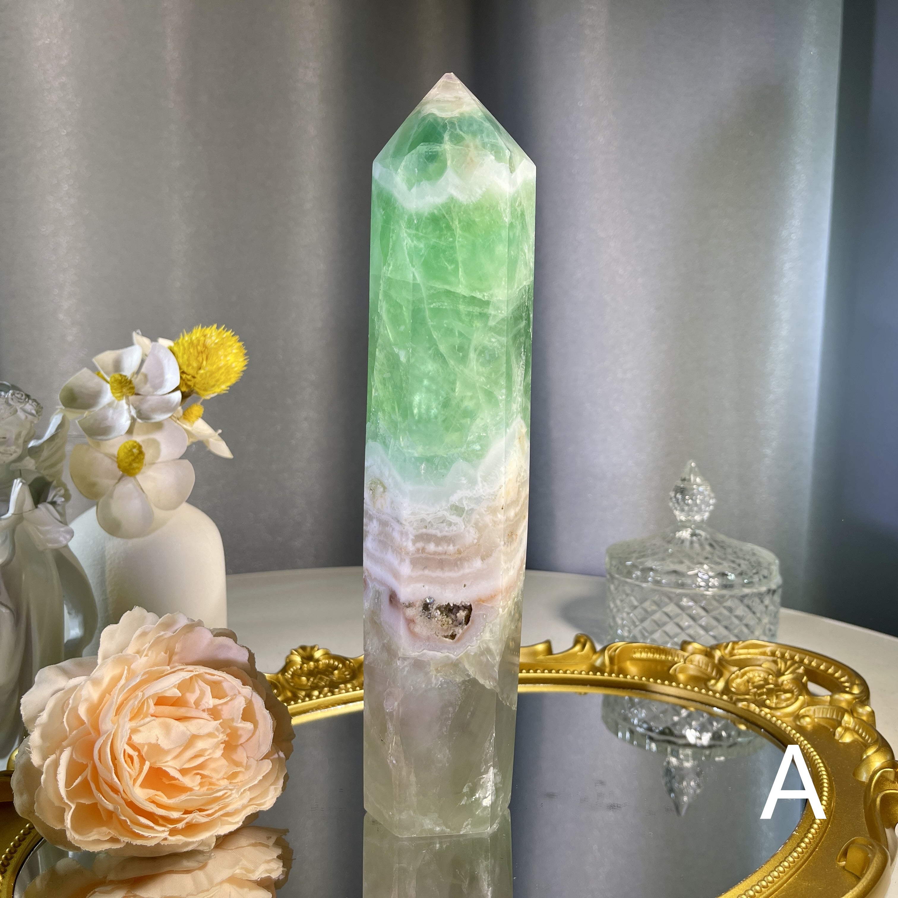 Green Fluorite Tower 1PC