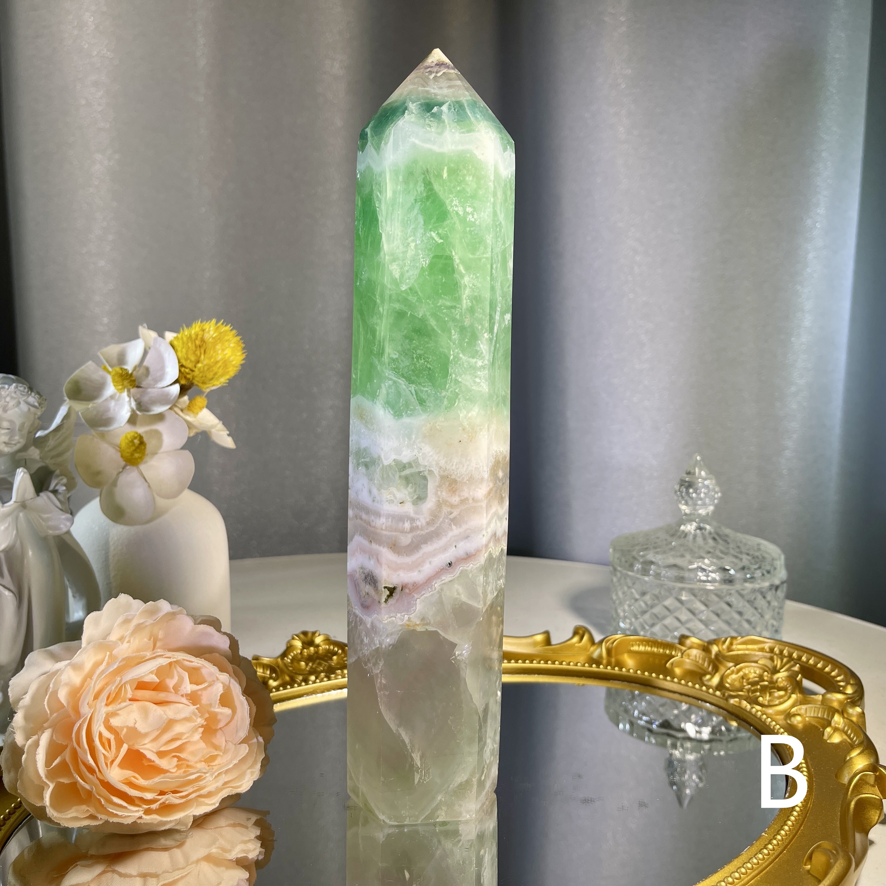 Green Fluorite Tower 1PC