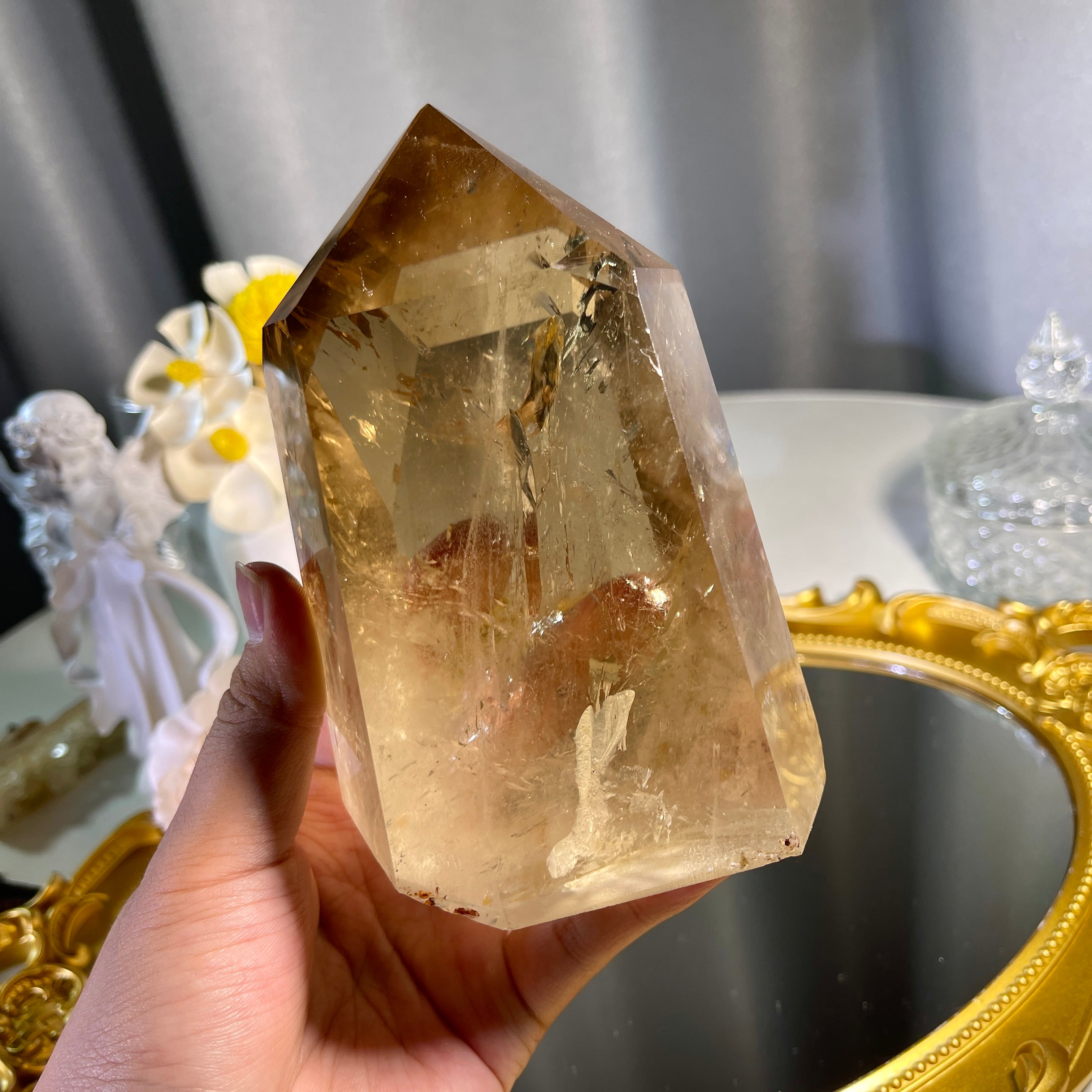 5.0"+ Smoky Quartz Tower 1PC