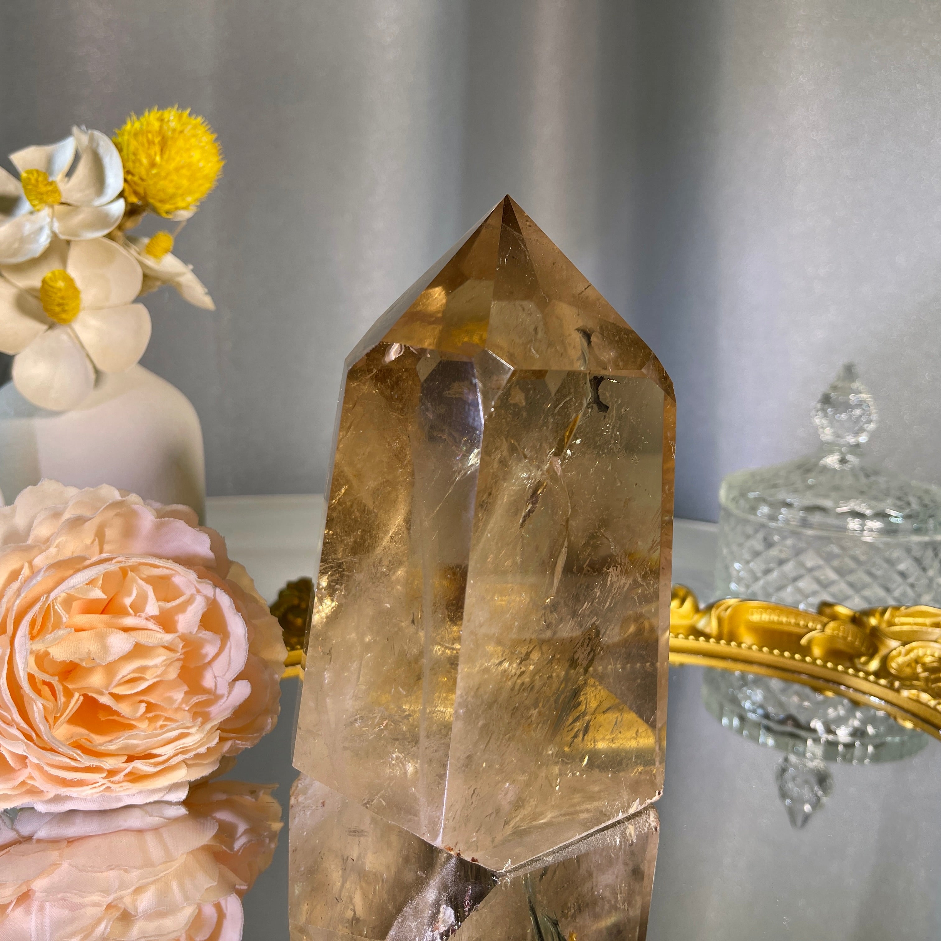 5.0"+ Smoky Quartz Tower 1PC