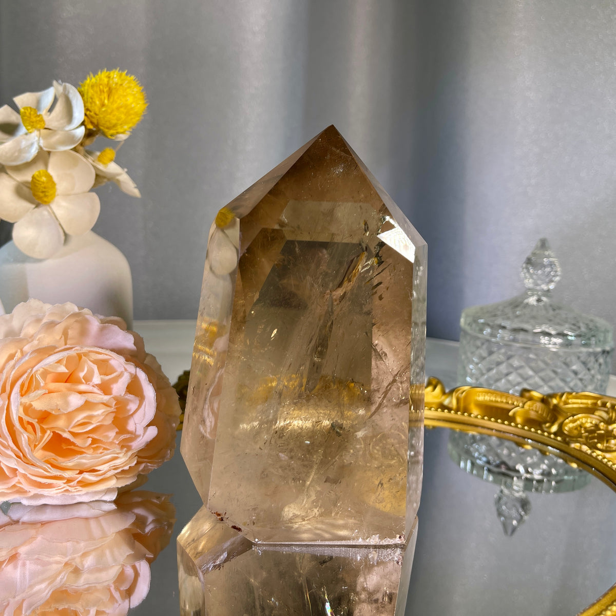 5.0"+ Smoky Quartz Tower 1PC