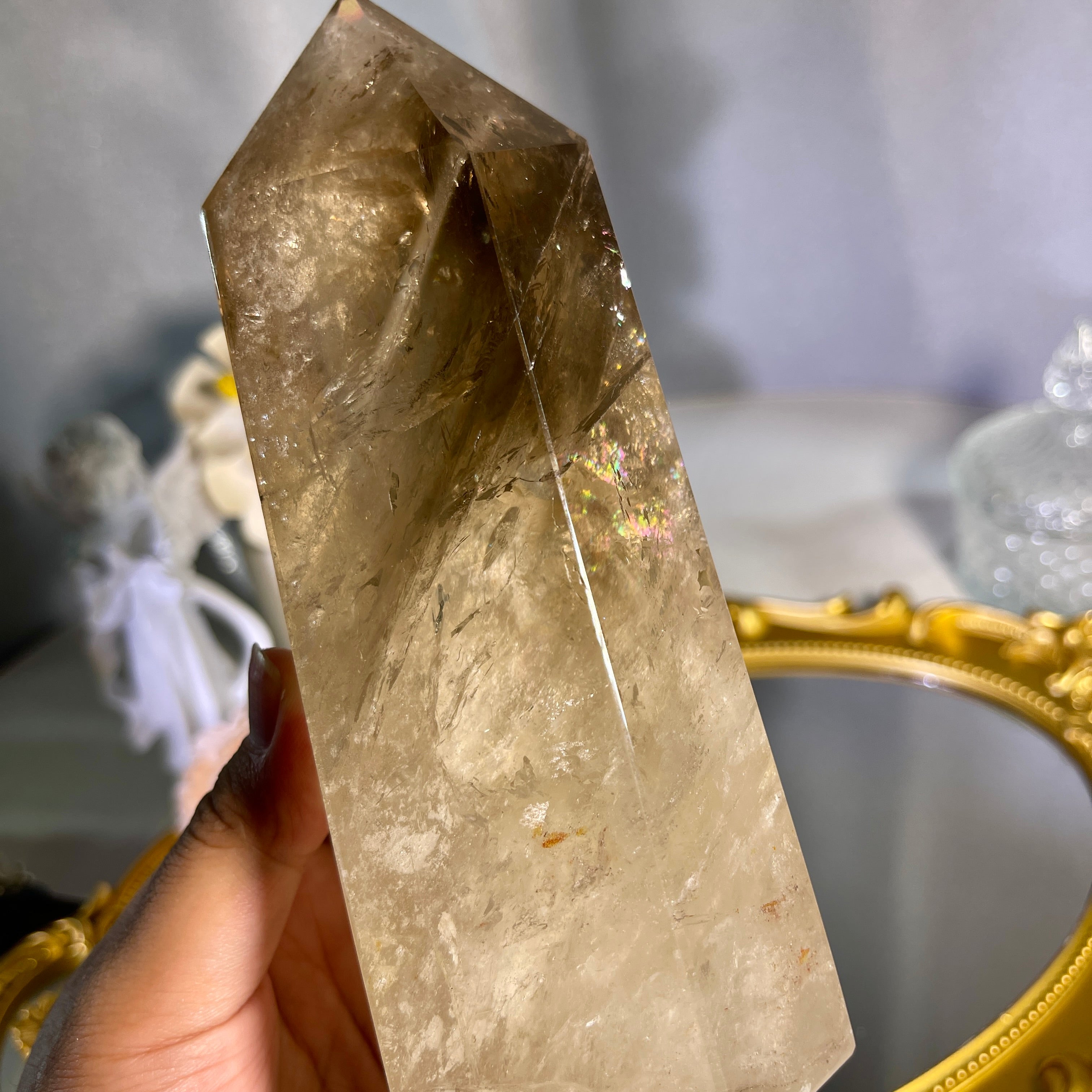 6.1"+ Smoky Quartz Tower 1PC