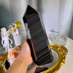 8.6"+ Silver Line Obsidian Tower 1PC