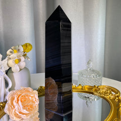 8.9"+ Silver Line Obsidian Tower 1PC