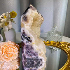 6.6"+ Fluorite Root Cluster Tower 1PC