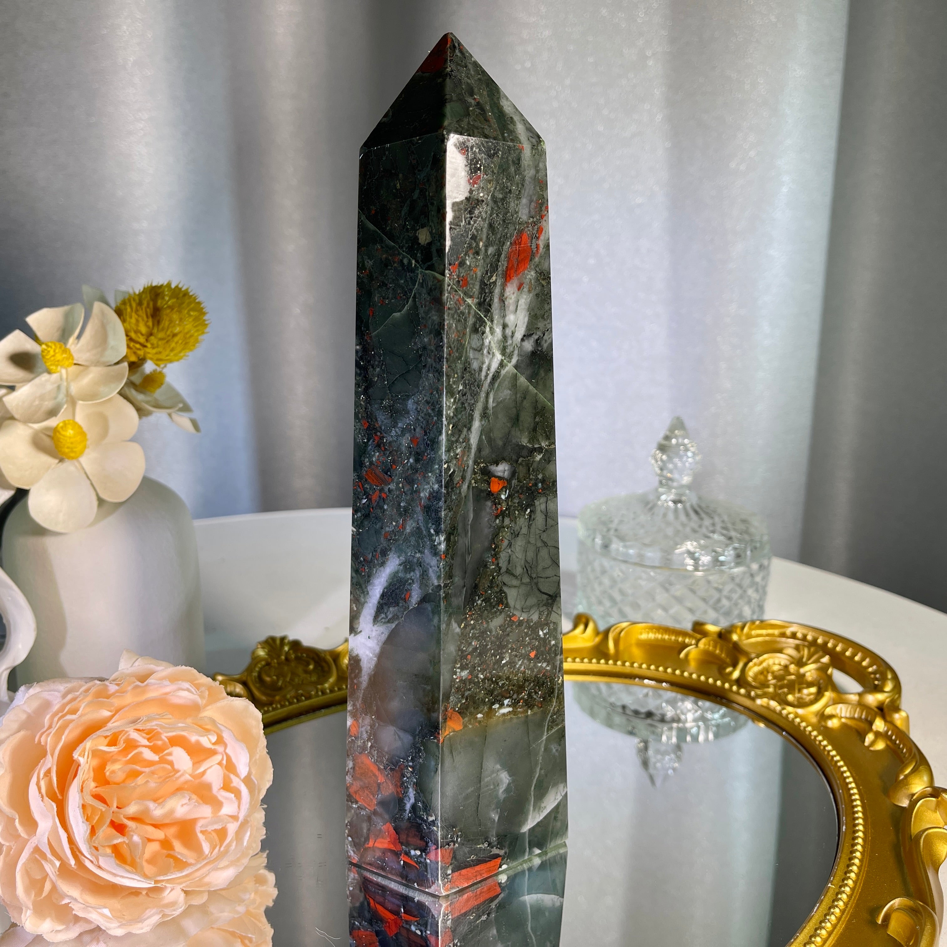 8.7"+ Dragon Blood Stone Tower 1PC