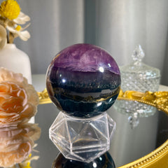 3.0"+ Purple Fluorite Sphere 1PC