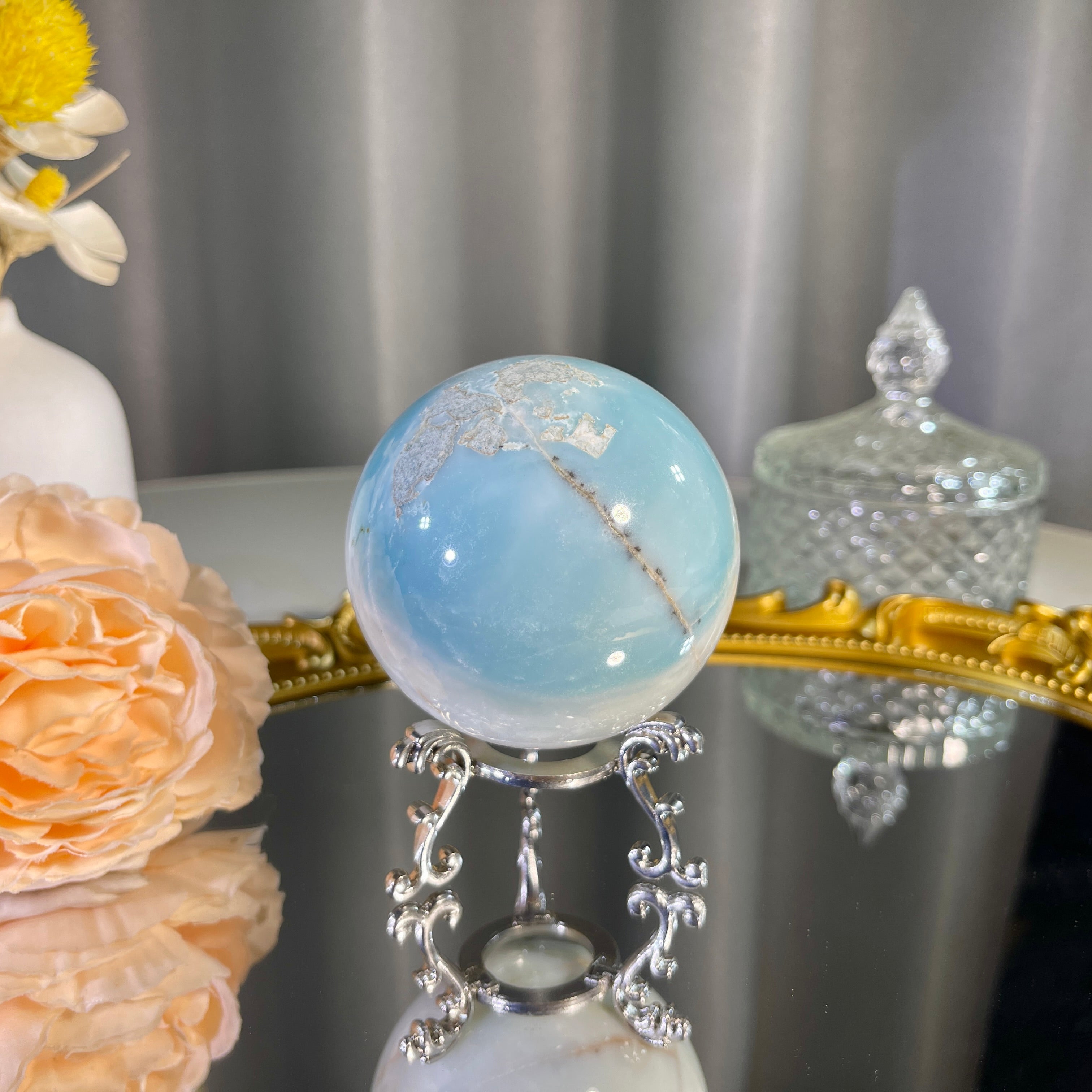 2.2"+ Amazonite Sphere 1PC