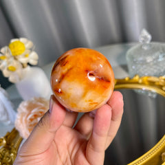 1.8"+ Carnelian Sphere 1PC