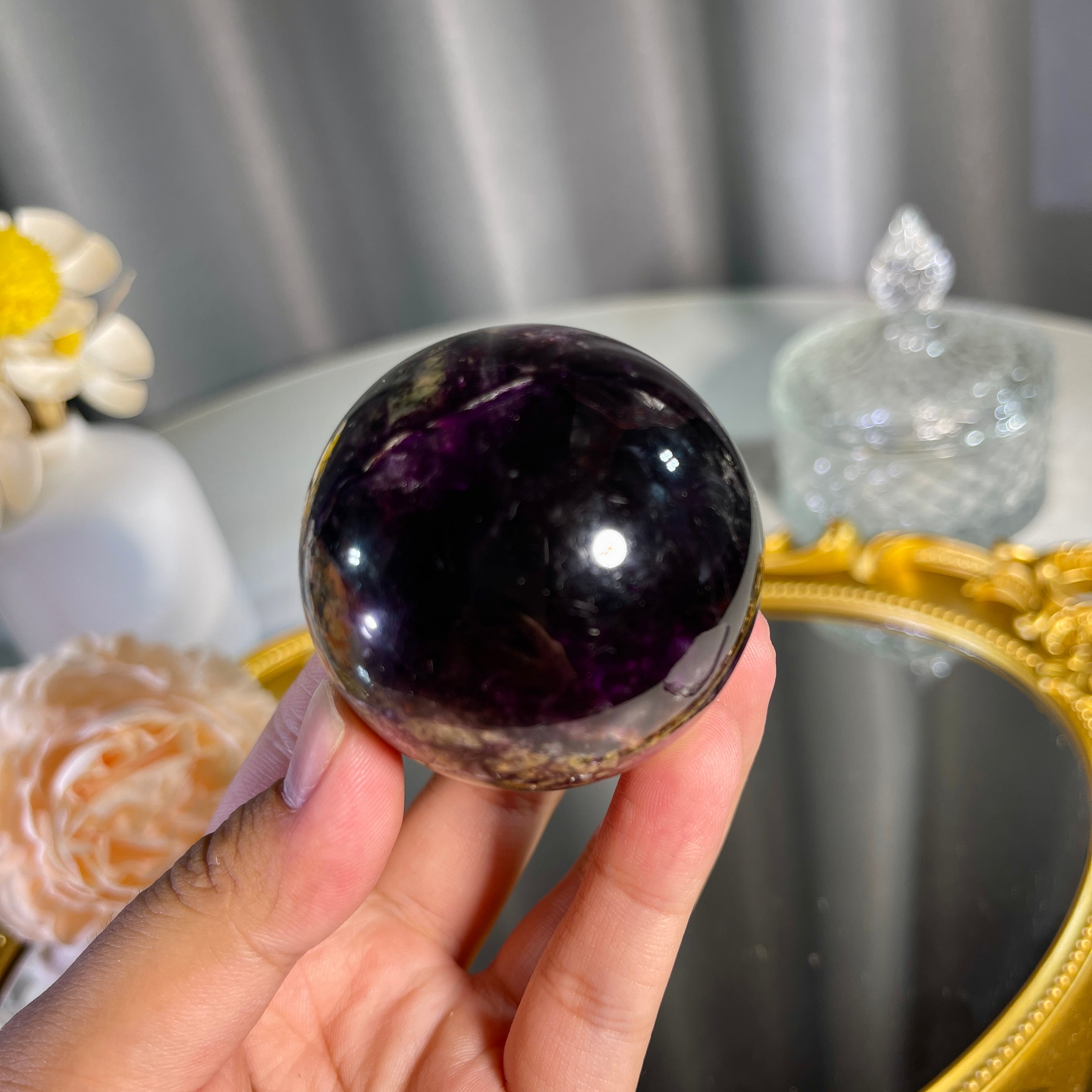 2.0"+ Fluorite Root Sphere 1PC