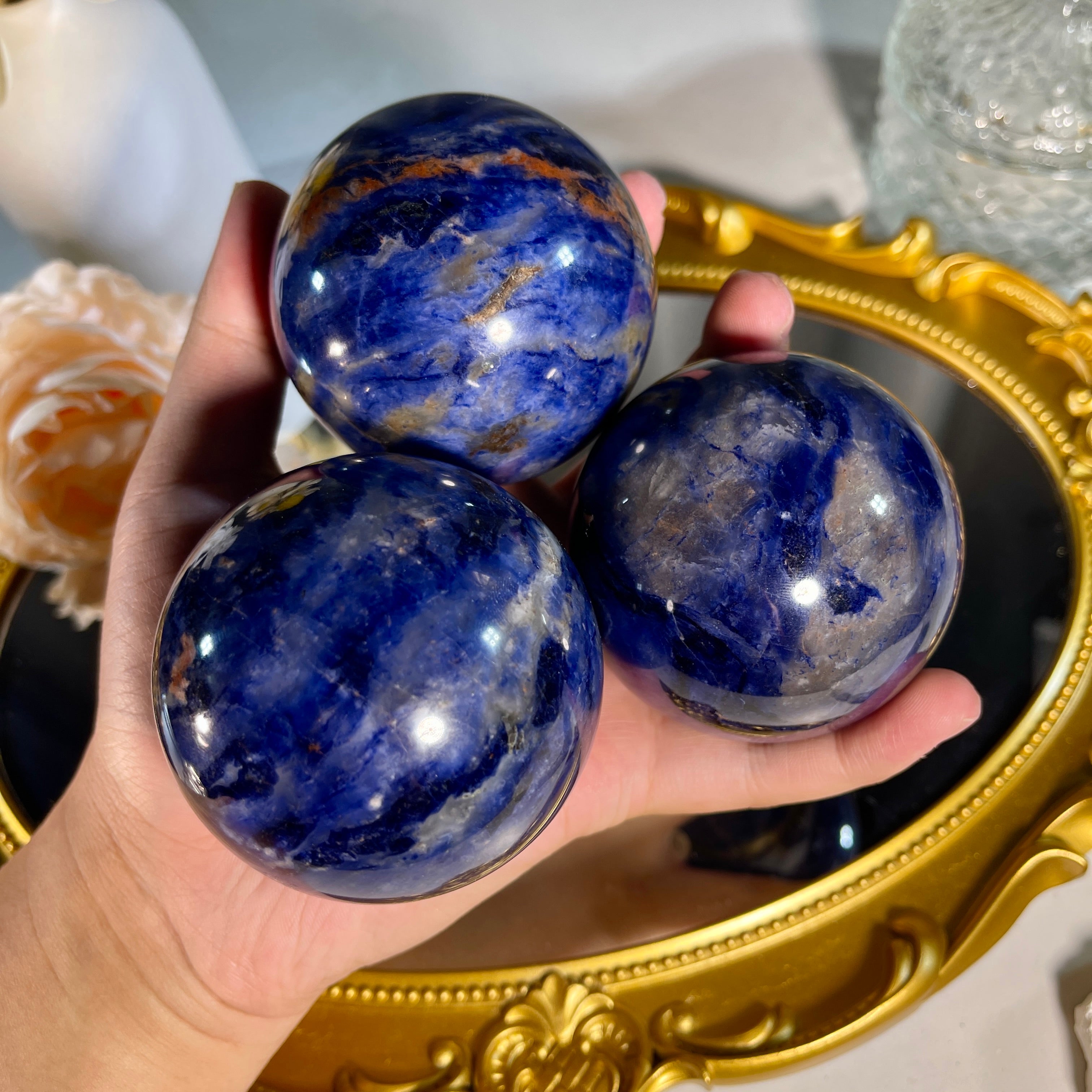 2.4"+ Sodalite Sphere 1PC