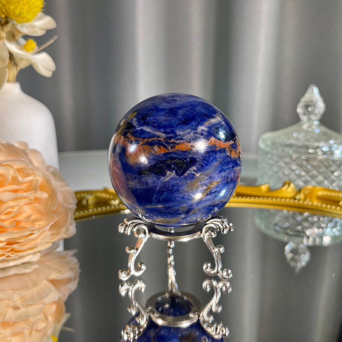 2.4"+ Sodalite Sphere 1PC