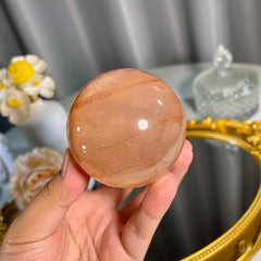 2.2"+ Fire Quartz Sphere 1PC